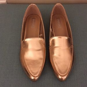 Brand New Rose Gold Loafers